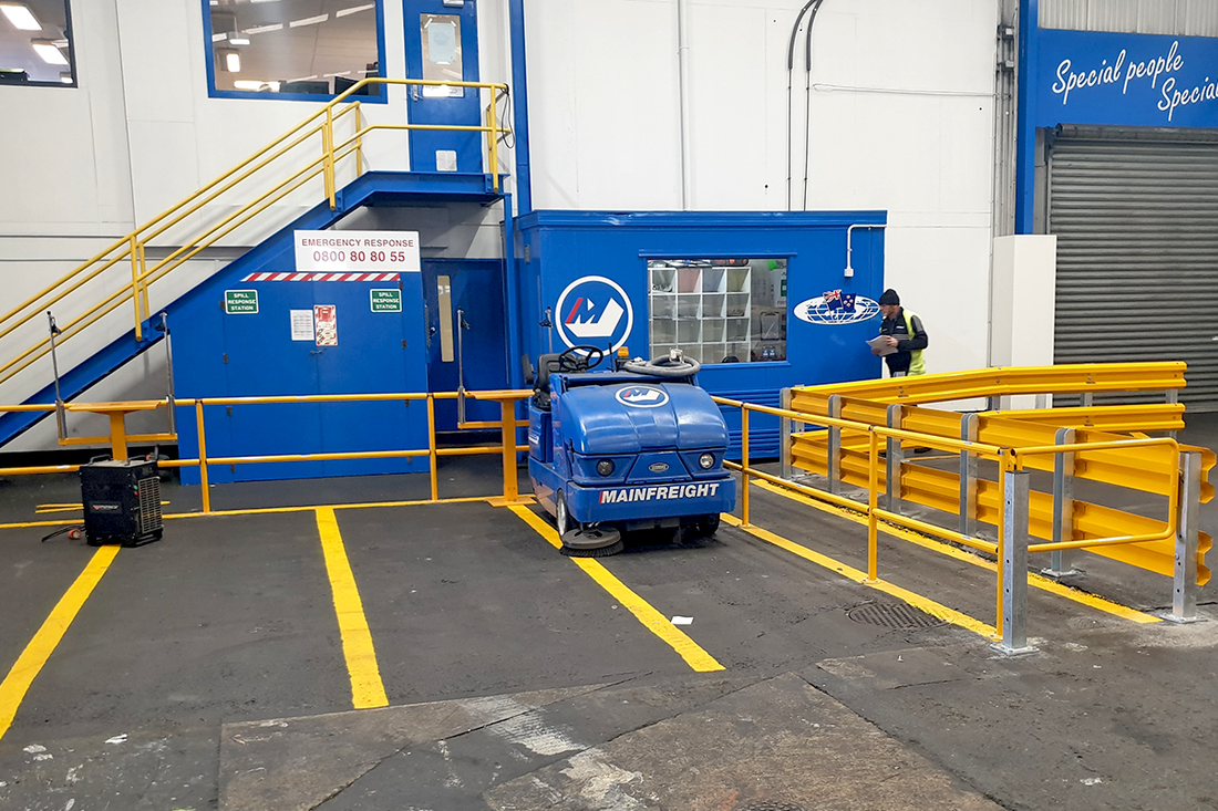 Where Foot Traffic Safety Meets Freight at Mainfreight Dunedin