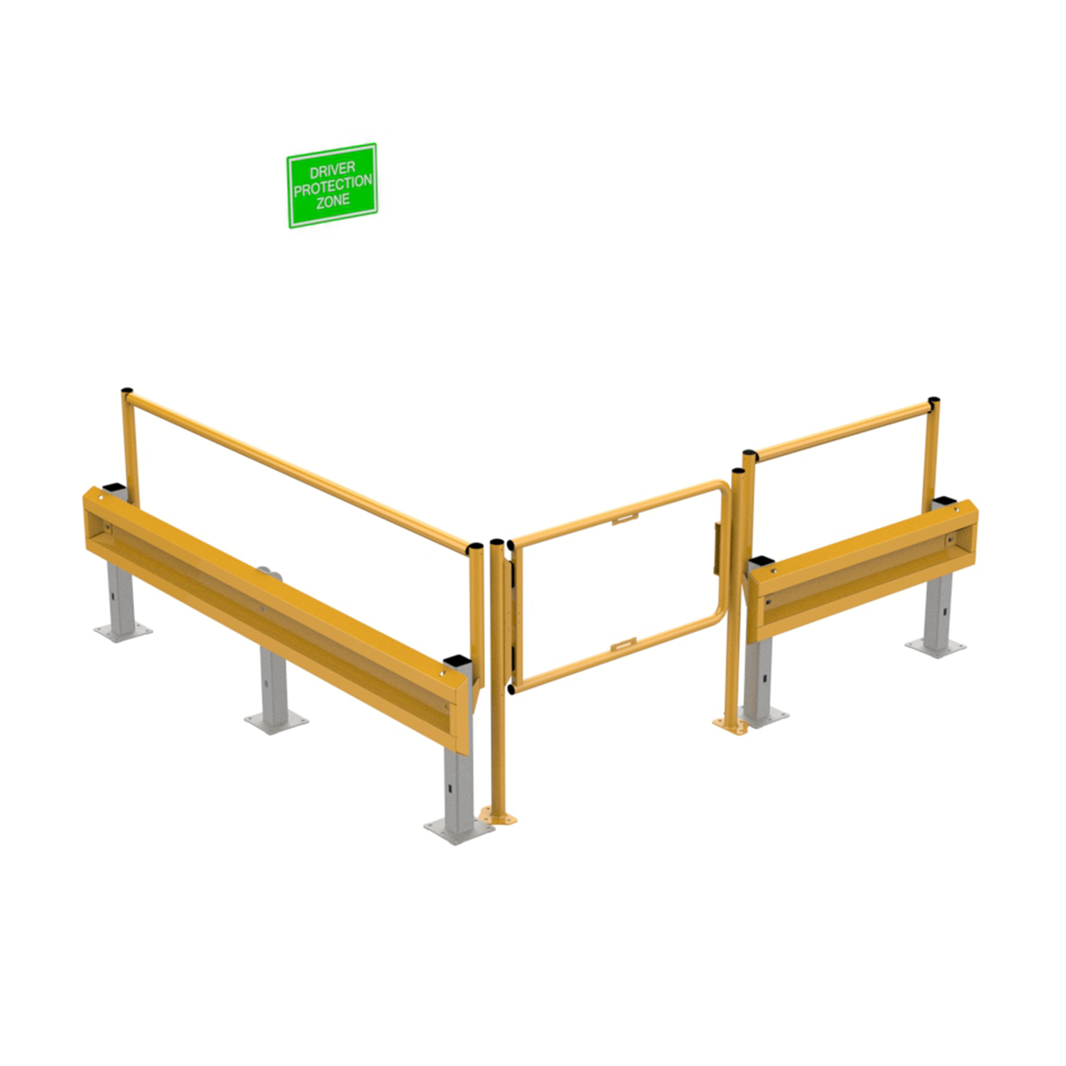 Driver Protection Zone - Barrier + Hand Rail
