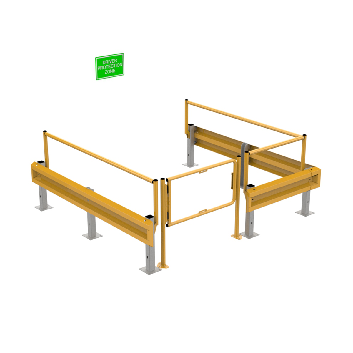 Driver Protection Zone - Barrier + Hand Rail