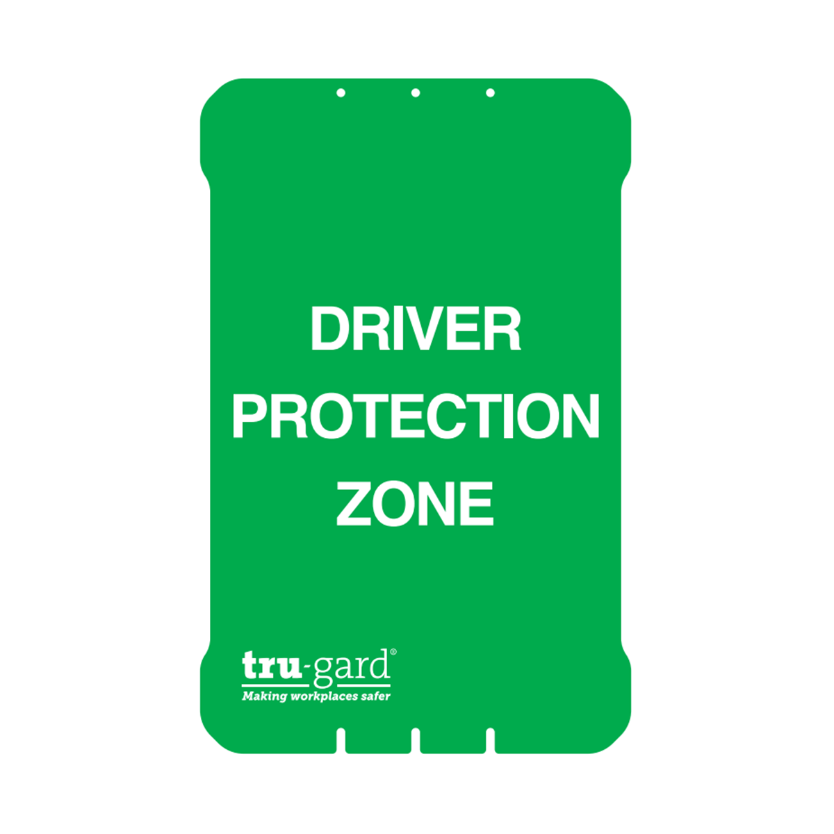 Driver Protection Zone Sign
